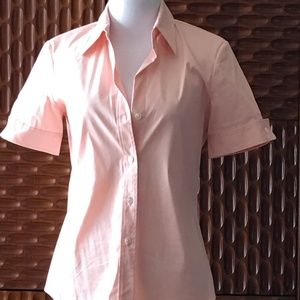 Short sleeve button up top